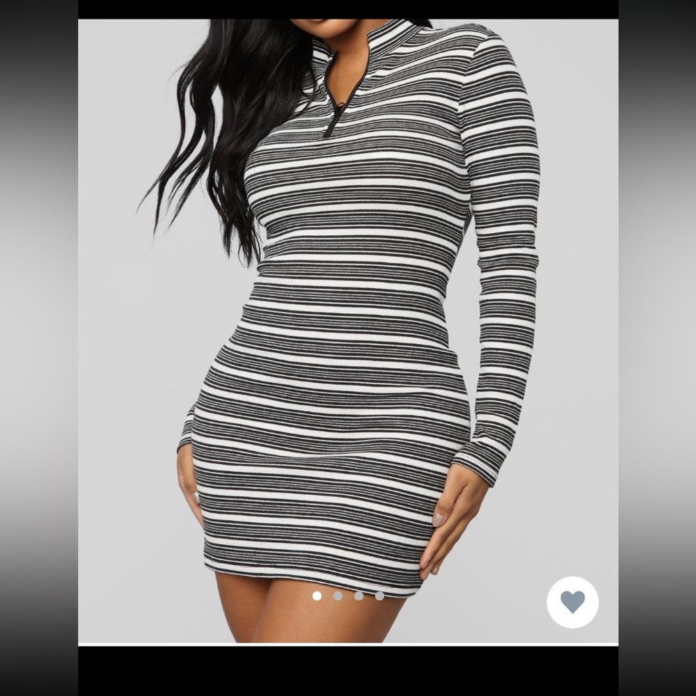 Fashion Nova Striped Mini Dress